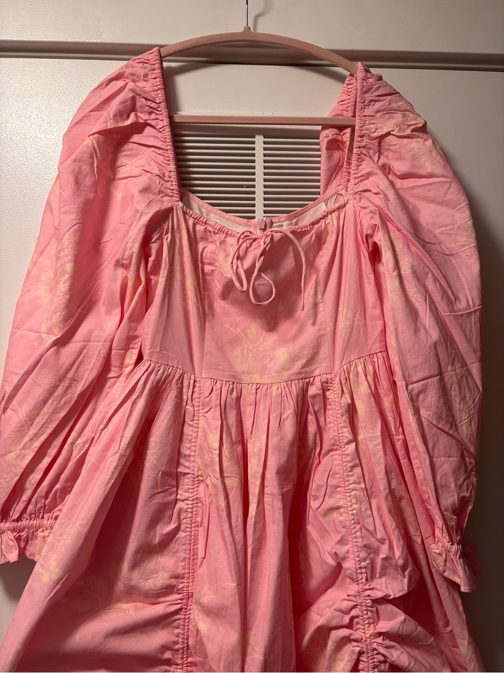 NWT Selkie Anthropologie The Romantics Pink Floral Luau Cotton Maxi Dress M - Picture 4 of 9